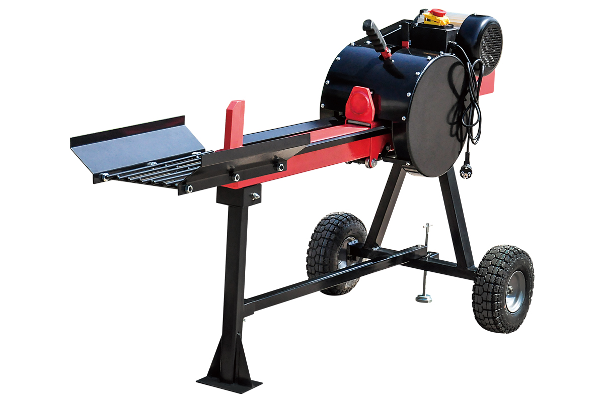 Horizontal Wood Splitter: Efficient Log Splitting for Various Wood Types and Sizes.